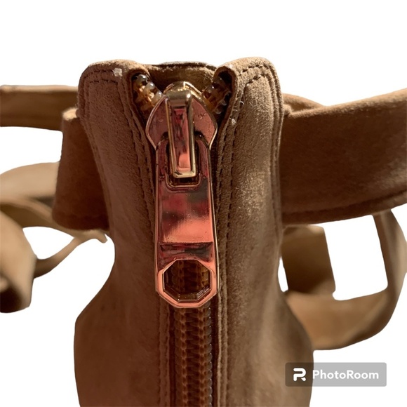 Louise et Cie Women's Shoes 7 M Leather Ankle Strap Blush Pink Open Toe Back Zip - Picture 8 of 12